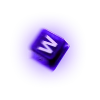 "W" keycap